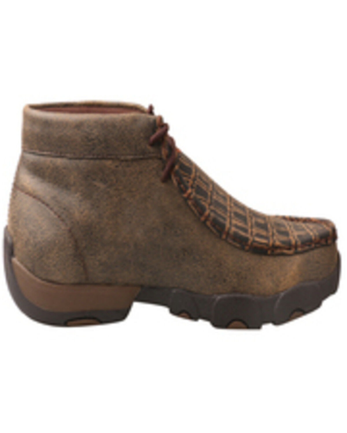 Image #2 - Twisted X Men's Work Chukka Driving Mocs - Alloy Toe, Brown, hi-res