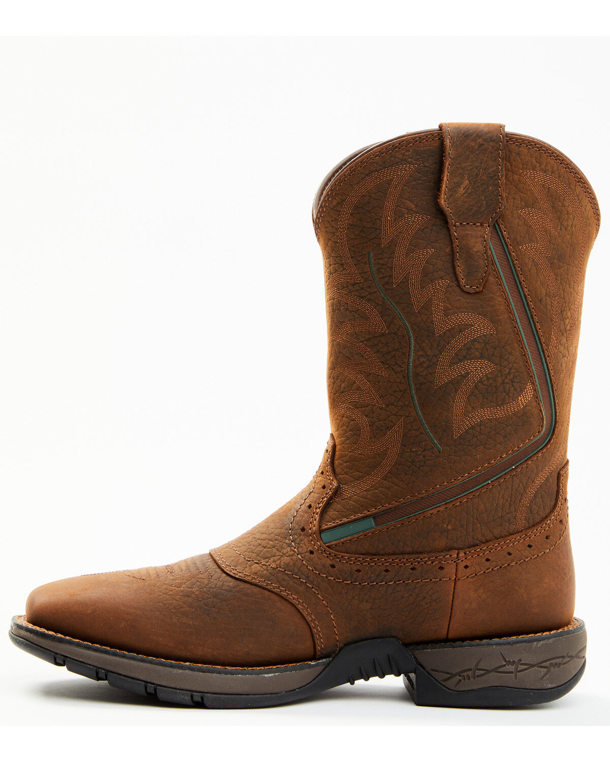 Image #3 - Brothers and Sons Men's Lite Performance Western Boots - Broad Square Toe, Brown, hi-res