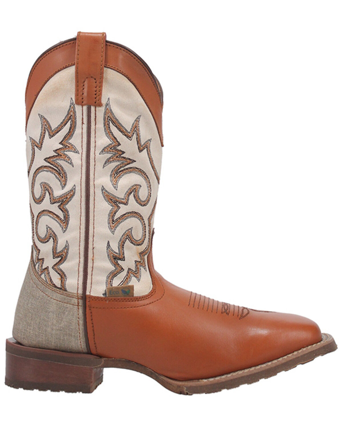 Image #2 - Laredo Men's 11" Dewey Western Boots - Broad Square Toe, Distressed Brown, hi-res