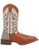 Image #2 - Laredo Men's 11" Dewey Western Boots - Broad Square Toe, Distressed Brown, hi-res