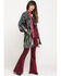 Johnny Was Women's Payden Reversible Kimono, Black, hi-res