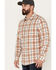 Image #2 - Brothers and Sons Men's Casual Plaid Long Sleeve Button-Down Western Shirt, Suntan, hi-res