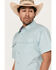 Image #2 - Cody James Men's Agua Dulce Striped Short Sleeve Snap Western Shirt, White, hi-res