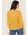 Image #4 - Cleo + Wolf Women's Floral Embroidered Long Sleeve Peasant Top, Yellow, hi-res