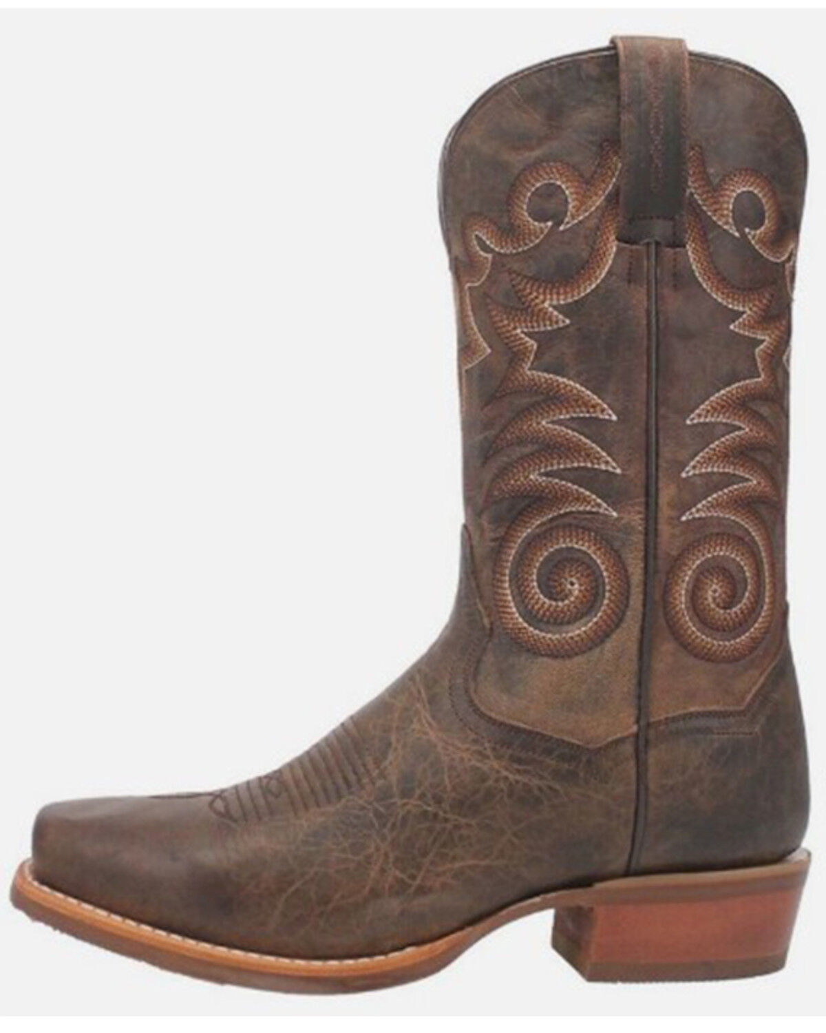 Image #3 - Dan Post Men's Richland Performance Western Boots - Square Toe, Brown, hi-res