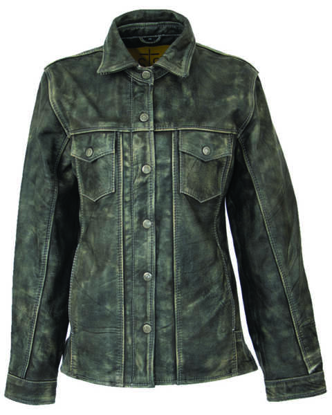 STS Ranchwear Women's Ranch Hand Leather Jacket , Dark Grey, hi-res