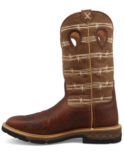 Image #3 - Twisted X Men's 12" Western Work Boots - Soft Toe, Multi, hi-res