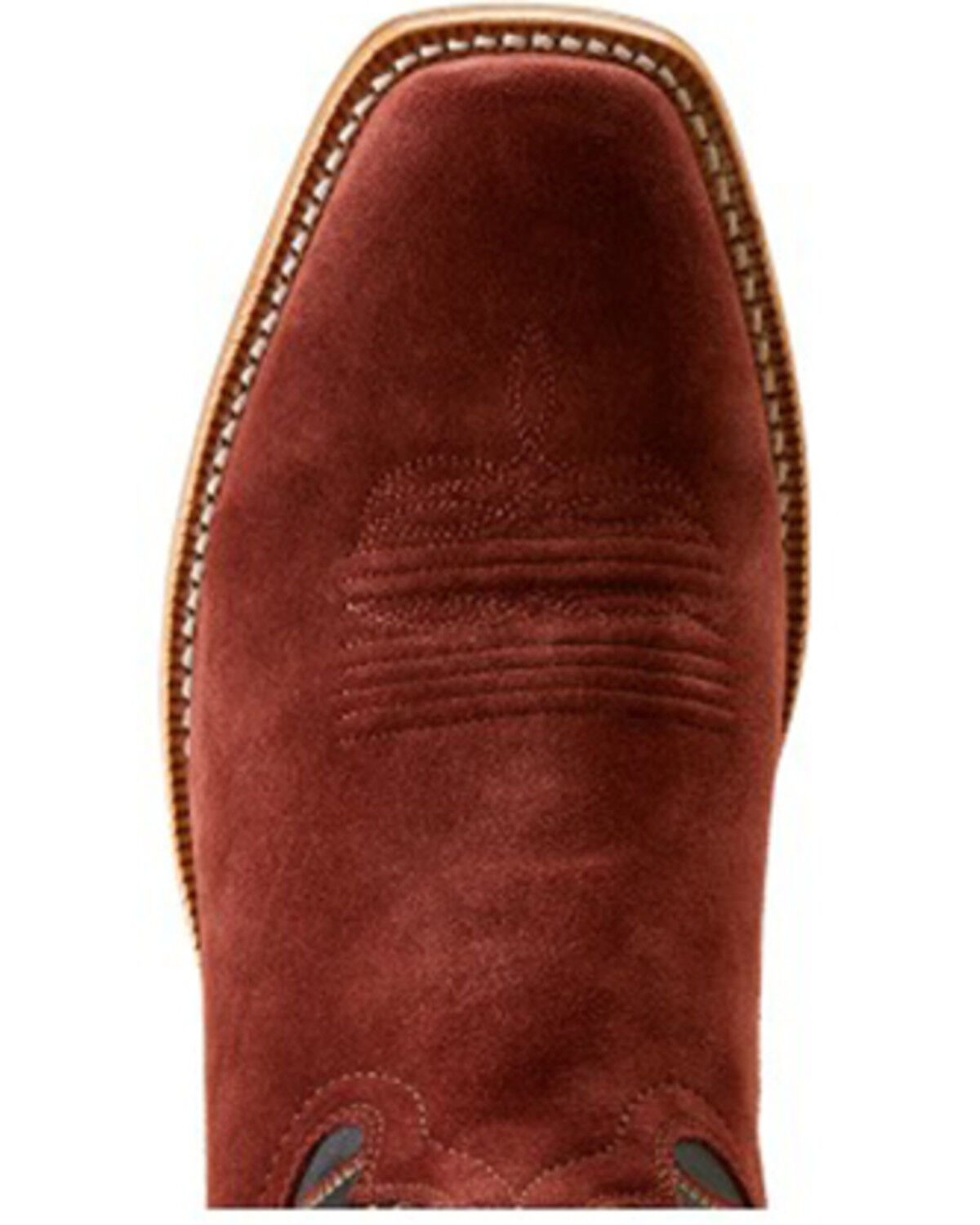 Image #4 - Ariat Men's Futurity Time Roughout Western Boots - Square Toe, Red, hi-res