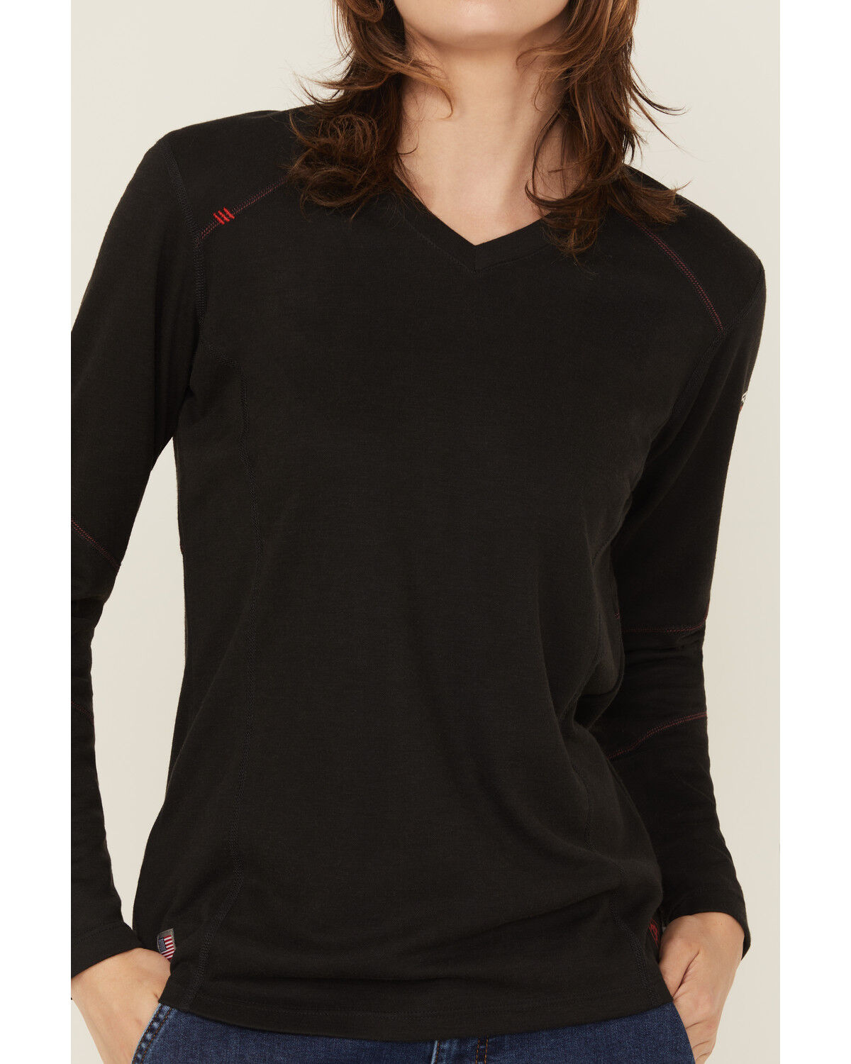 Image #3 - Ariat Women's FR Primo Baselayer Long Sleeve Shirt, Black, hi-res