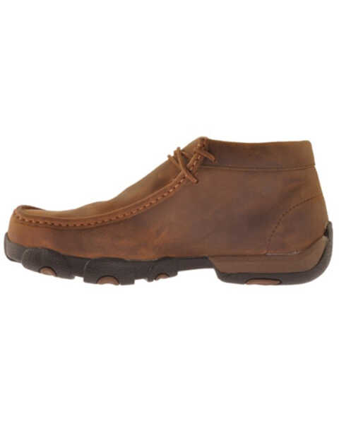 Image #3 - Twisted X Men's Work Chukka Shoes - Steel Toe - Extended Sizes, Distressed Brown, hi-res