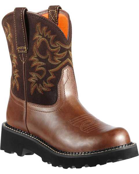 Image #1 - Ariat Women's Fatbaby Western Boots - Round Toe, Brown, hi-res