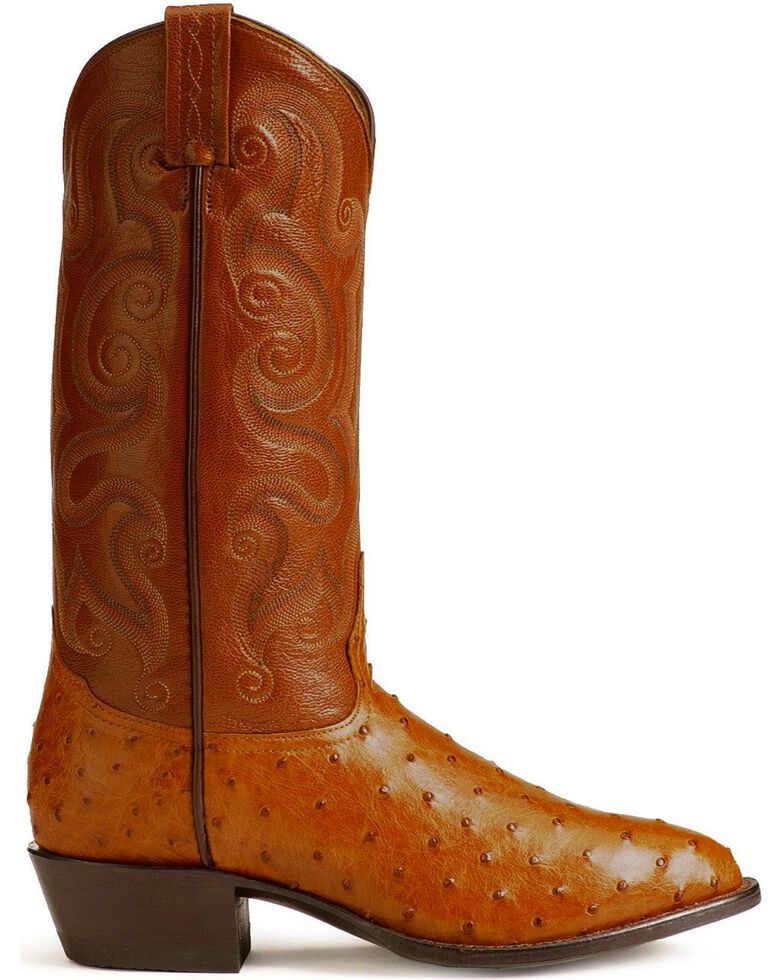 Tony Lama Full Quill Ostrich Western Boots - Medium Toe - Country Outfitter