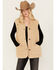 Image #1 - By Together Women's Quilted Vest, Beige, hi-res