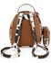 Image #2 - Wrangler Cow Print Mini Backpack, Brown, hi-res