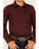 Image #3 - Cody James Boys' Williams Geo Print Long Sleeve Snap Western Shirt, Burgundy, hi-res