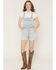 Image #1 - Levi's Women's Abraded Art Light Wash Denim Shortalls, Light Wash, hi-res