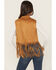 Image #4 - Wrangler X Lainey Wilson Women's Festival Fringe Faux Suede Vest, Brown, hi-res
