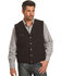 Wyoming Traders Men's Black Banker's Wool Vest, Black, hi-res