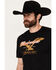 Image #2 - Brew City Beer Gear Men's Budweiser Logo Short Sleeve Graphic T-Shirt, Black, hi-res