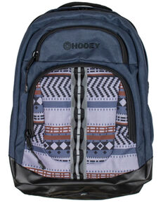 HOOey Ox Aztec Denim Backpack, Medium Blue, hi-res
