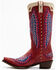 Image #3 - Old Gringo Women's Eagle Stitch Western Boots - Snip Toe, Red, hi-res
