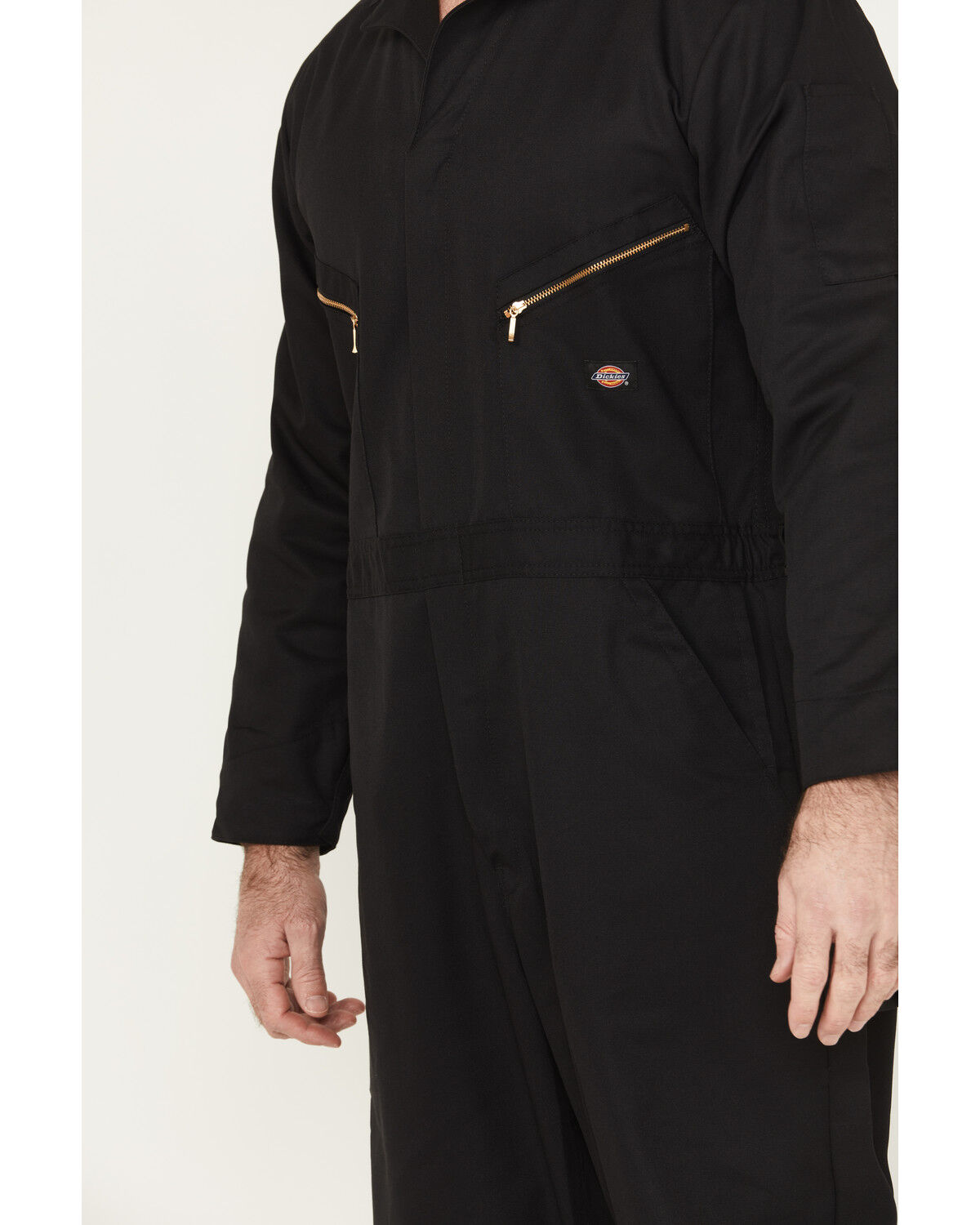 Image #3 - Dickies Men's Deluxe Blended Long Sleeve Coveralls, Black, hi-res