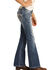 Rock & Roll Denim Girls' Vintage Faded Extra Stretch Bootcut Jeans, Blue, hi-res