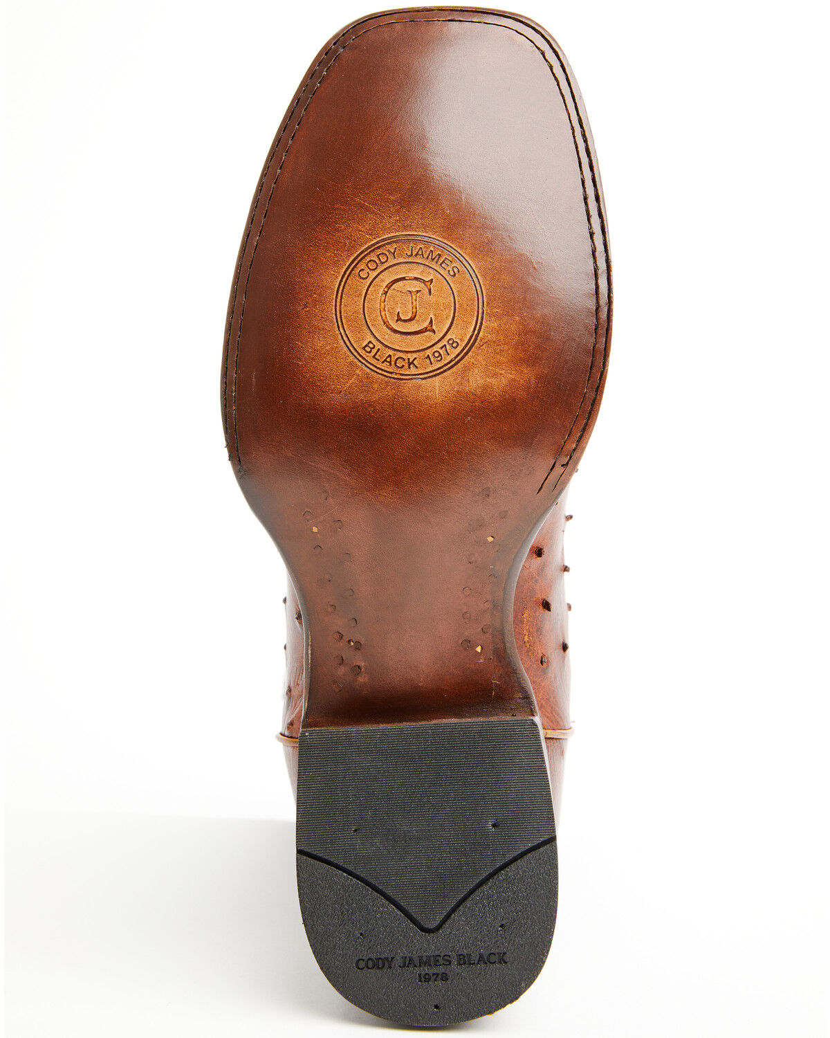 Image #7 - Cody James Black 1978® Men's The Hayward Exotic Ostrich Western Boots - Broad Square Toe, Cognac, hi-res