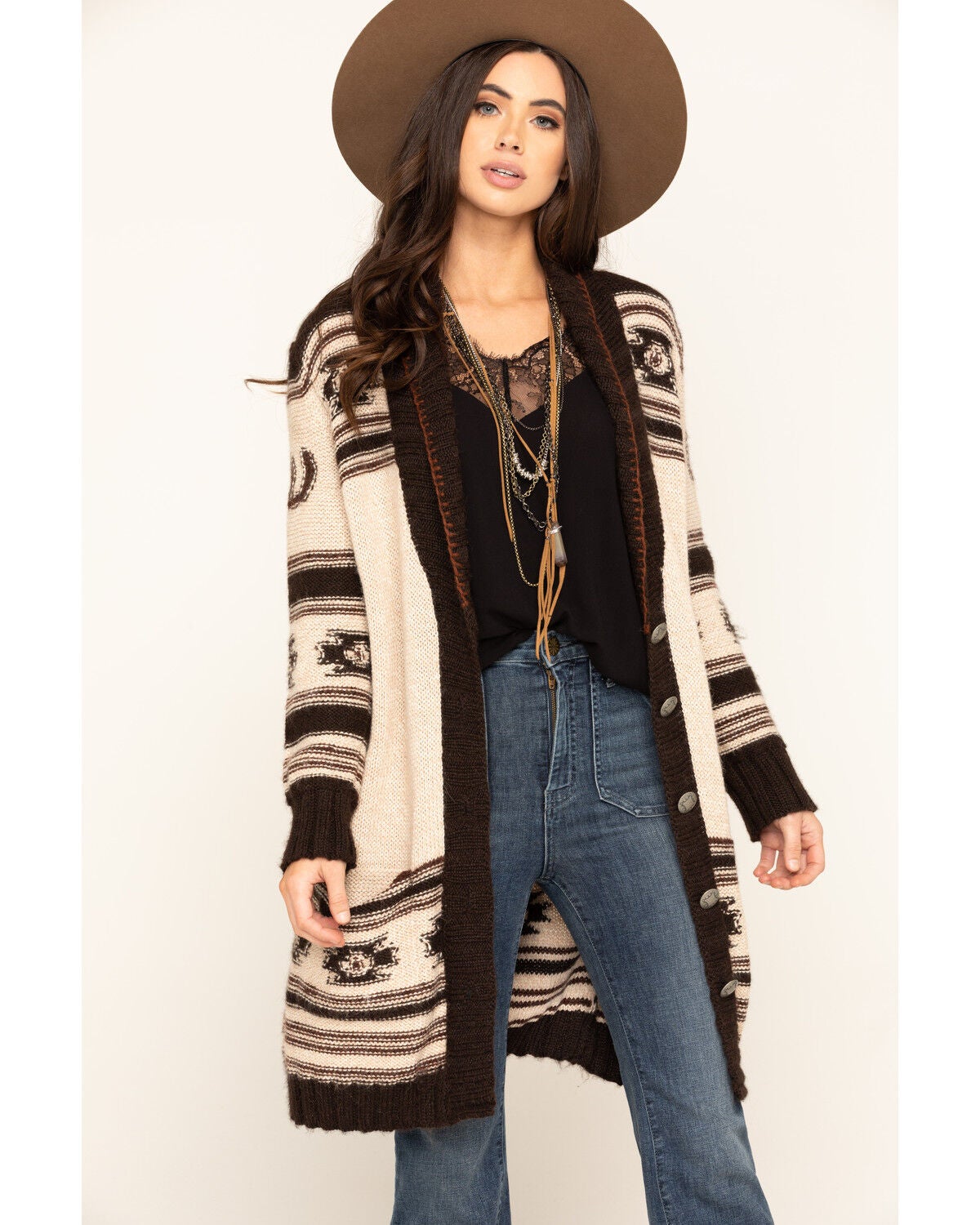 Double D Ranch Women's Spanish Pony Sweater, Multi, hi-res