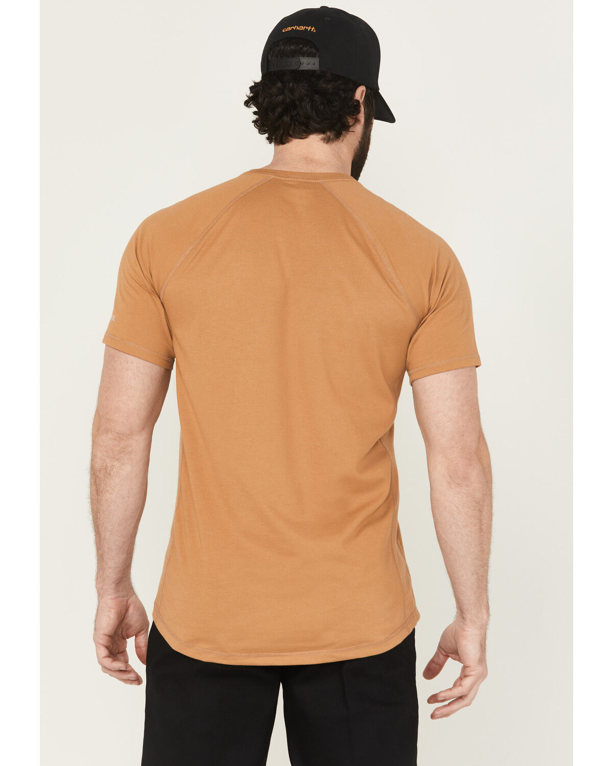 Image #4 - Carhartt Men's Force Relaxed Fit Short Sleeve Pocket T-Shirt, Cream, hi-res