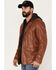 Image #2 - Mauritius Men's Leather Blazer, Cognac, hi-res