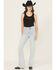Image #1 - Shyanne Women's Celeste High Rise Bootcut Stretch Denim Jeans, Light Wash, hi-res