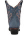 Image #4 - Circle G Women's Distressed Embroidered Triad Ankle Boots - Snip Toe, Blue, hi-res