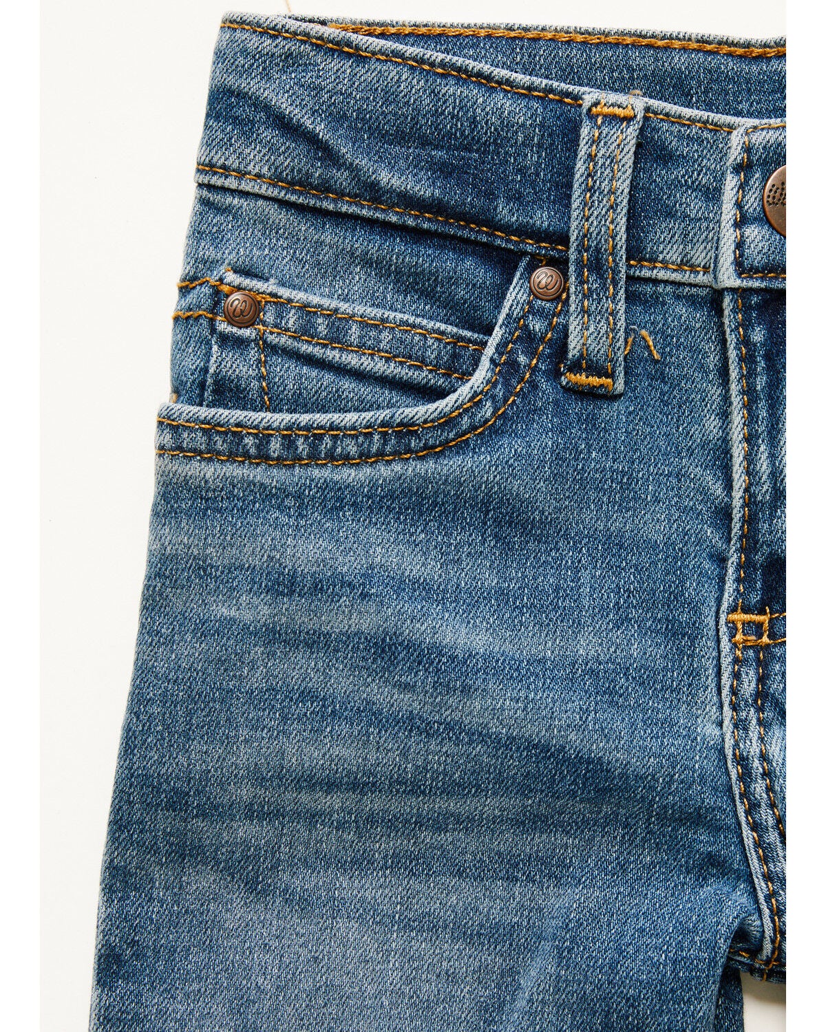 Image #4 - Wrangler Toddler Boys' Medium Wash Country Boy Bootcut Denim Jeans, Medium Wash, hi-res