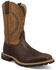 Image #1 - Twisted X Men's 11" Tech X™ Western Boots - Broad Square Toe, Brown, hi-res