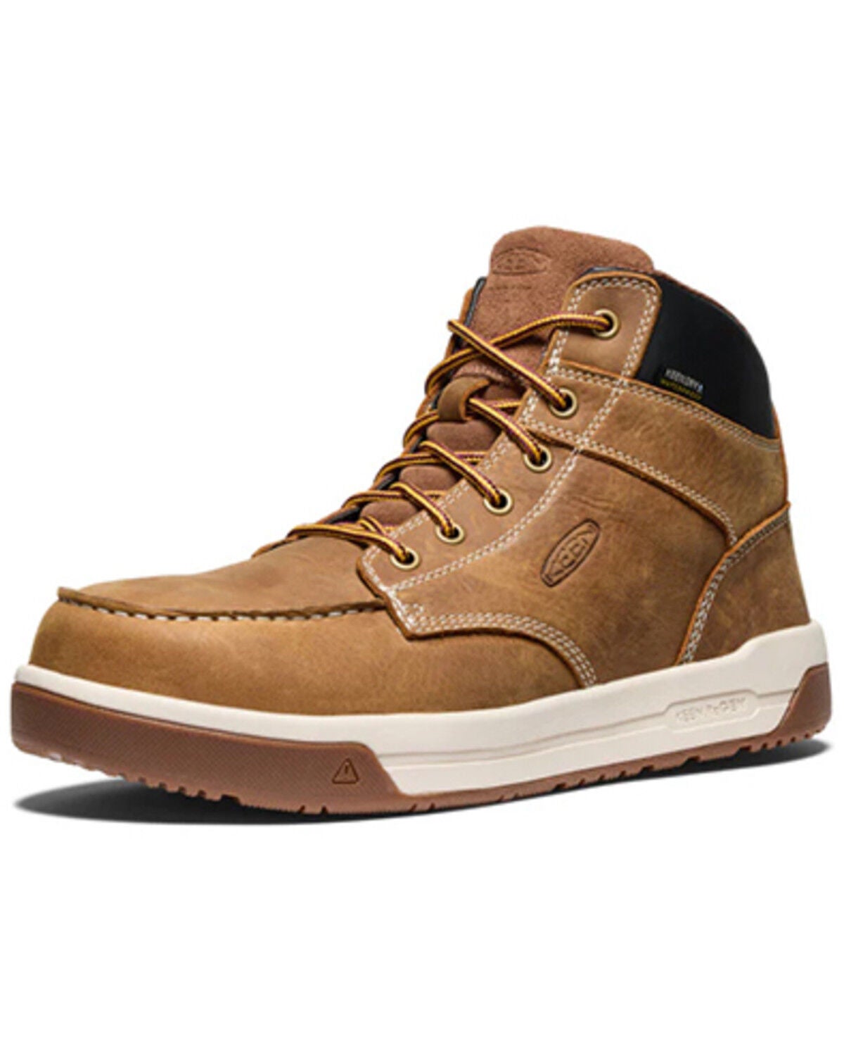 Image #2 - Keen Men's Utility Gibson Waterproof Work Boots - Carbon Toe, Brown, hi-res