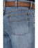 Image #4 - Cinch Men's Black Label Medium Wash Loose Tapered Rigid Denim Jeans, Blue, hi-res