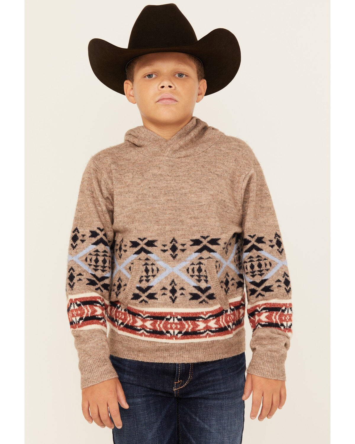 Cody James Boys' Canoe Hooded Sweatshirt, Tan, hi-res