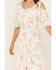 Image #3 - Wild Moss Women's Floral Print Cold Should High-Low Dress, Ivory, hi-res