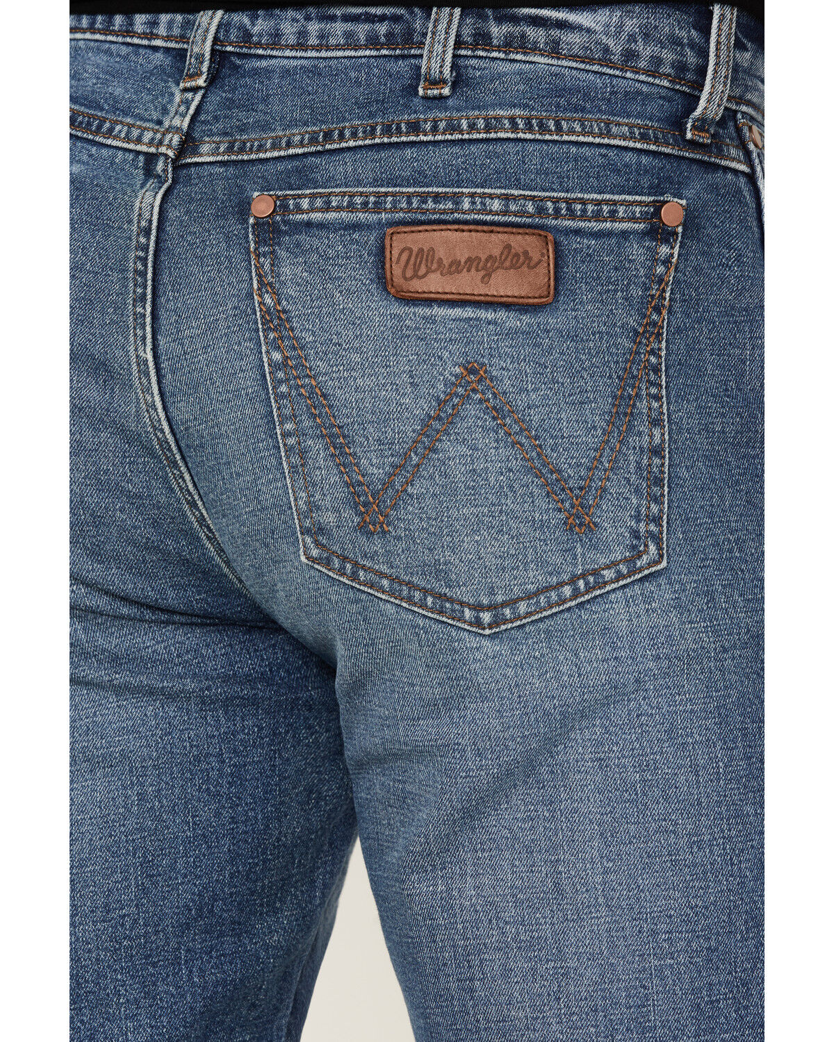 Image #4 - Wrangler Retro Men's 88MWZ Normande Medium Wash Slim Straight Stretch Denim Jeans, , hi-res