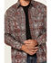 Image #3 - Moonshine Spirit Men's Manhattan Paisley Print Long Sleeve Snap Western Shirt, Burgundy, hi-res