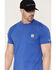 Image #2 - Carhartt Men's Force&reg; Relaxed Fit Short Sleeve Pocket T-Shirt, Blue, hi-res