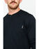 Hawx Men's Pocket Henley Long Sleeve Work Shirt , Black, hi-res
