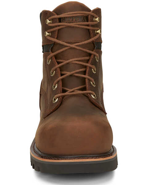 Image #4 - Chippewa Men's Sador Work Boots - Composite Toe, Brown, hi-res