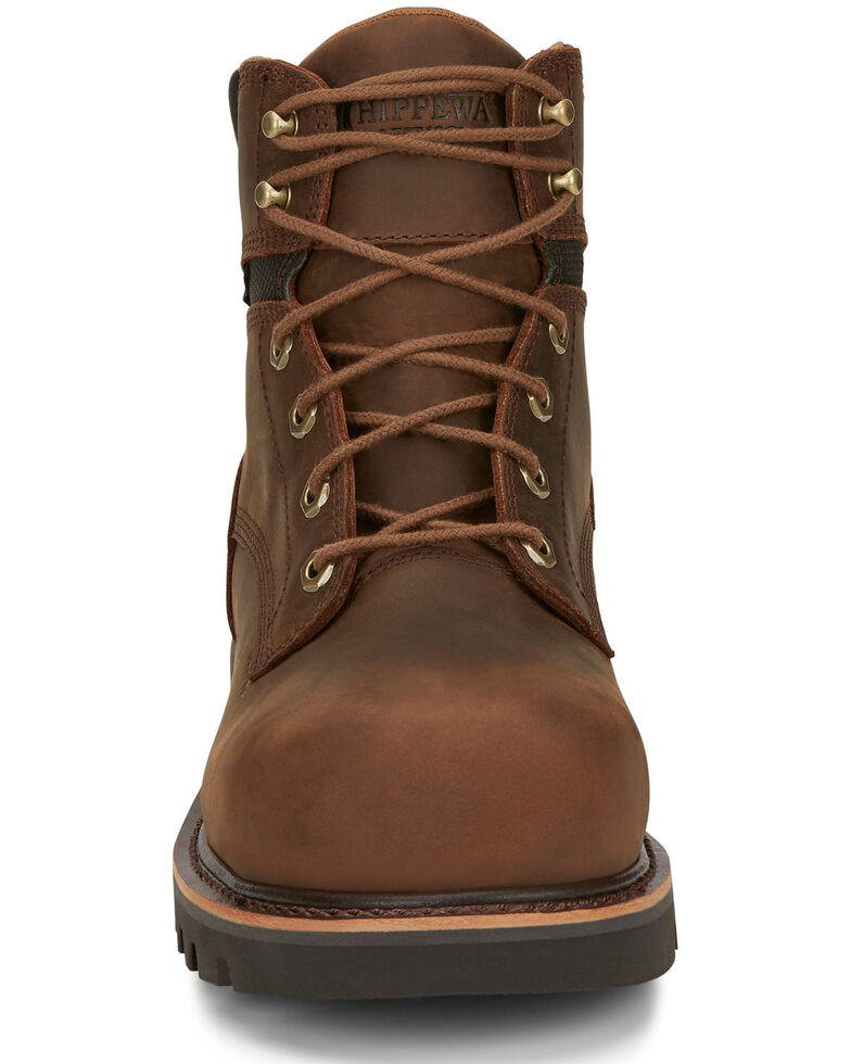 Chippewa Men's Sador Work Boots - Composite Toe, Brown, hi-res