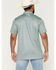 Image #4 - Ariat Men's Fitted Micro Geo Print Short Sleeve Polo, Green, hi-res