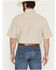 Image #4 - George Strait by Wrangler Men's Striped Short Sleeve Button-Down Stretch Western Shirt - Big, Tan, hi-res