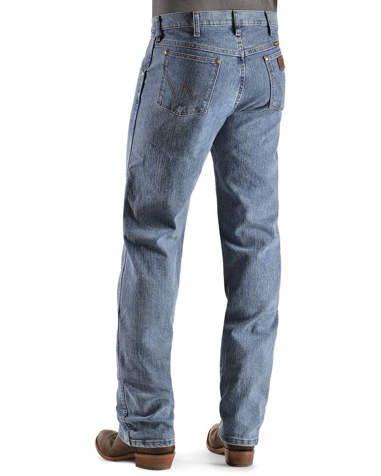 Wrangler Men's Stone Beach Light Wash Premium Performance Bootcut Jeans, Light Stone, hi-res