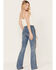 Image #3 - Idyllwind Women's Carlyle Place High Risin' Fringe Bootcut Jeans, Medium Wash, hi-res