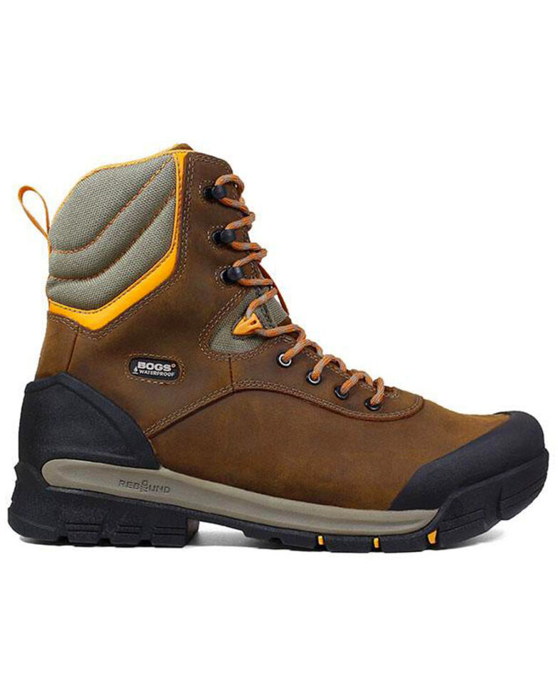 Bogs Men's Bedrock Waterproof Work Boots - Composite Toe, Brown, hi-res
